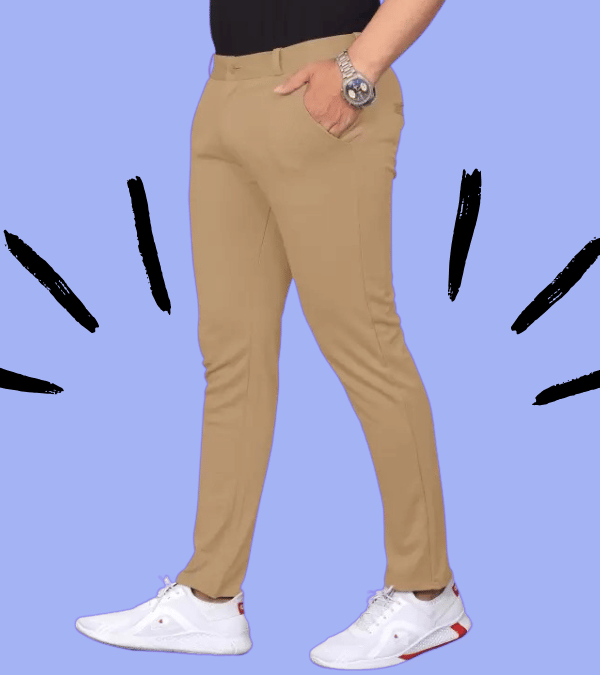     			micotti Slim Flat Men's Chinos - Khaki ( Pack of 1 )