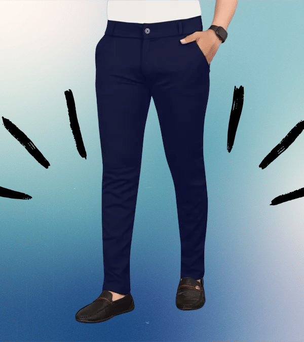     			micotti Slim Flat Men's Chinos - Blue ( Pack of 1 )