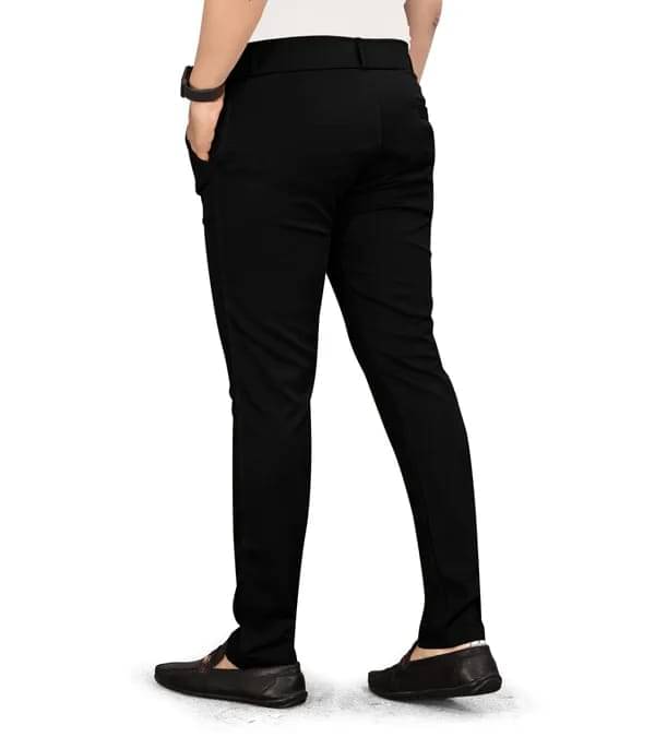     			micotti Slim Flat Men's Chinos - Black ( Pack of 1 )