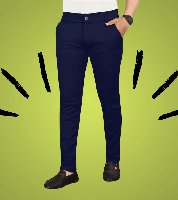     			micotti Slim Flat Men's Chinos - Blue ( Pack of 1 )