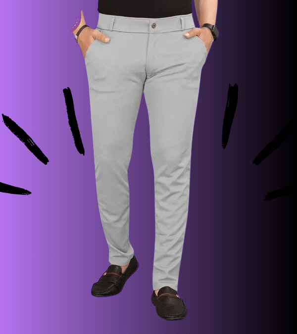     			micotti Slim Flat Men's Chinos - Grey ( Pack of 1 )