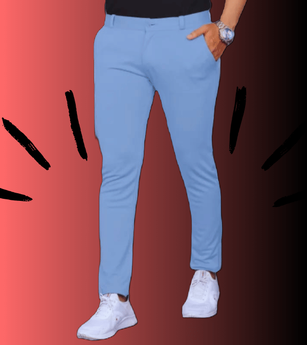     			micotti Slim Flat Men's Chinos - Light Blue ( Pack of 1 )