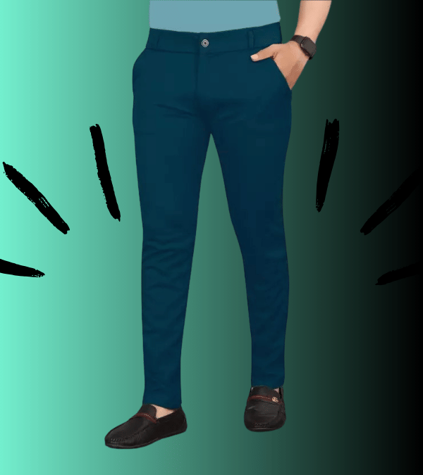     			micotti Slim Flat Men's Chinos - Teal ( Pack of 1 )
