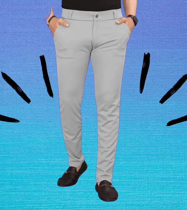     			micotti Slim Flat Men's Chinos - Grey ( Pack of 1 )
