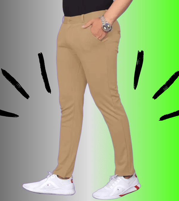     			micotti Slim Flat Men's Chinos - Khaki ( Pack of 1 )