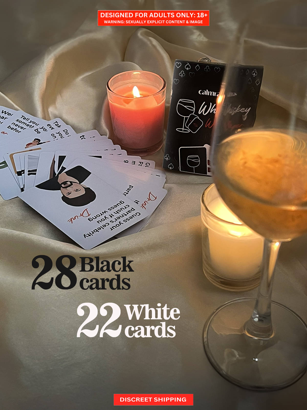     			18+ Party Best Adult Card Game for Couples at Night – Truth or Drink Adult Game | Fun Adult Games for Date Night By Calmras