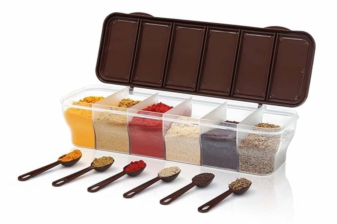     			Analog Kitchenware Dal/Spice/Pickle Plastic Brown Multi-Purpose Container ( Set of 1 )