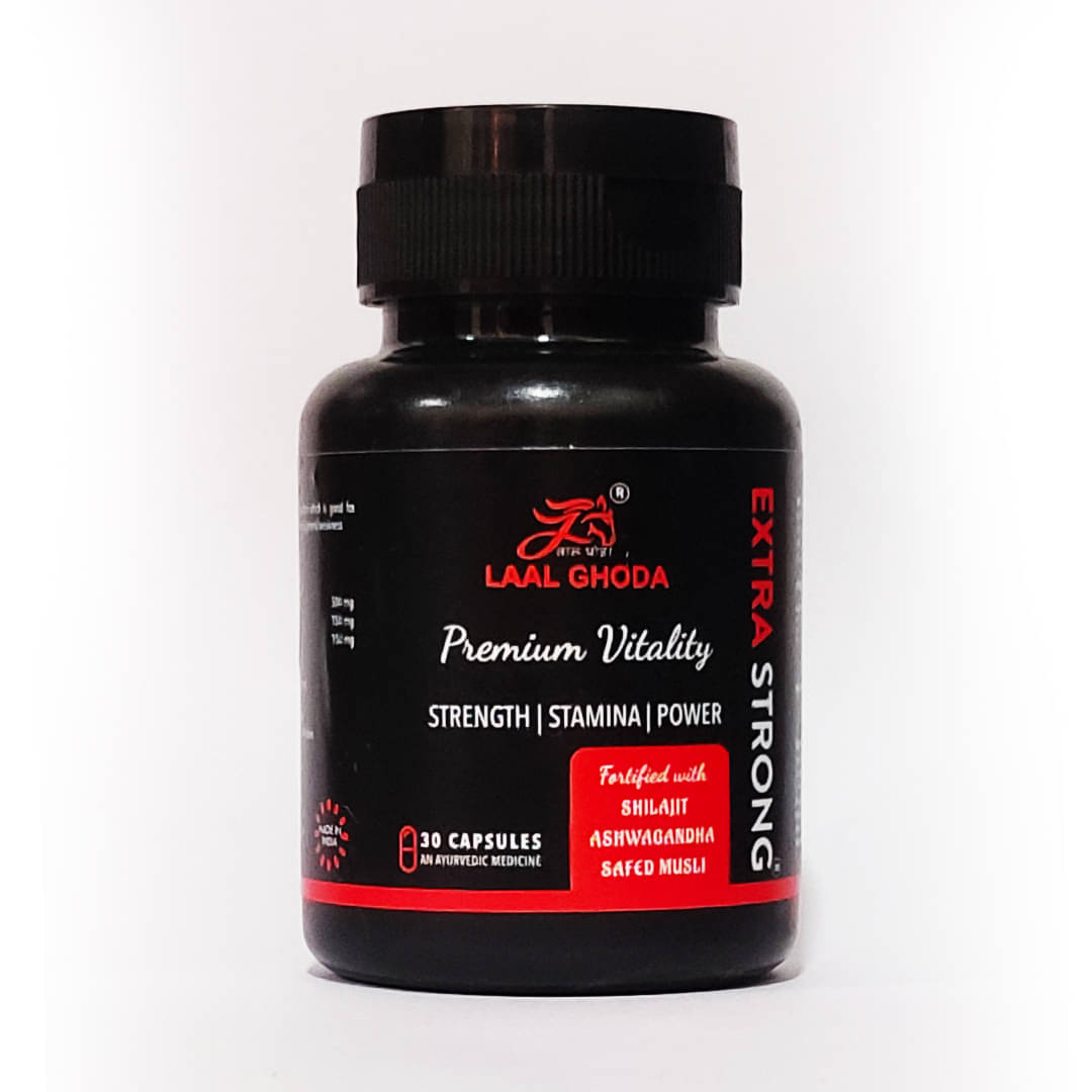 Ayurvedic Laal Ghoda Shilajit Capsules 30 for Body Strength and Energy Ayurvedic Laal Ghoda Shilajit Capsules 30 for Body Strength and Energy