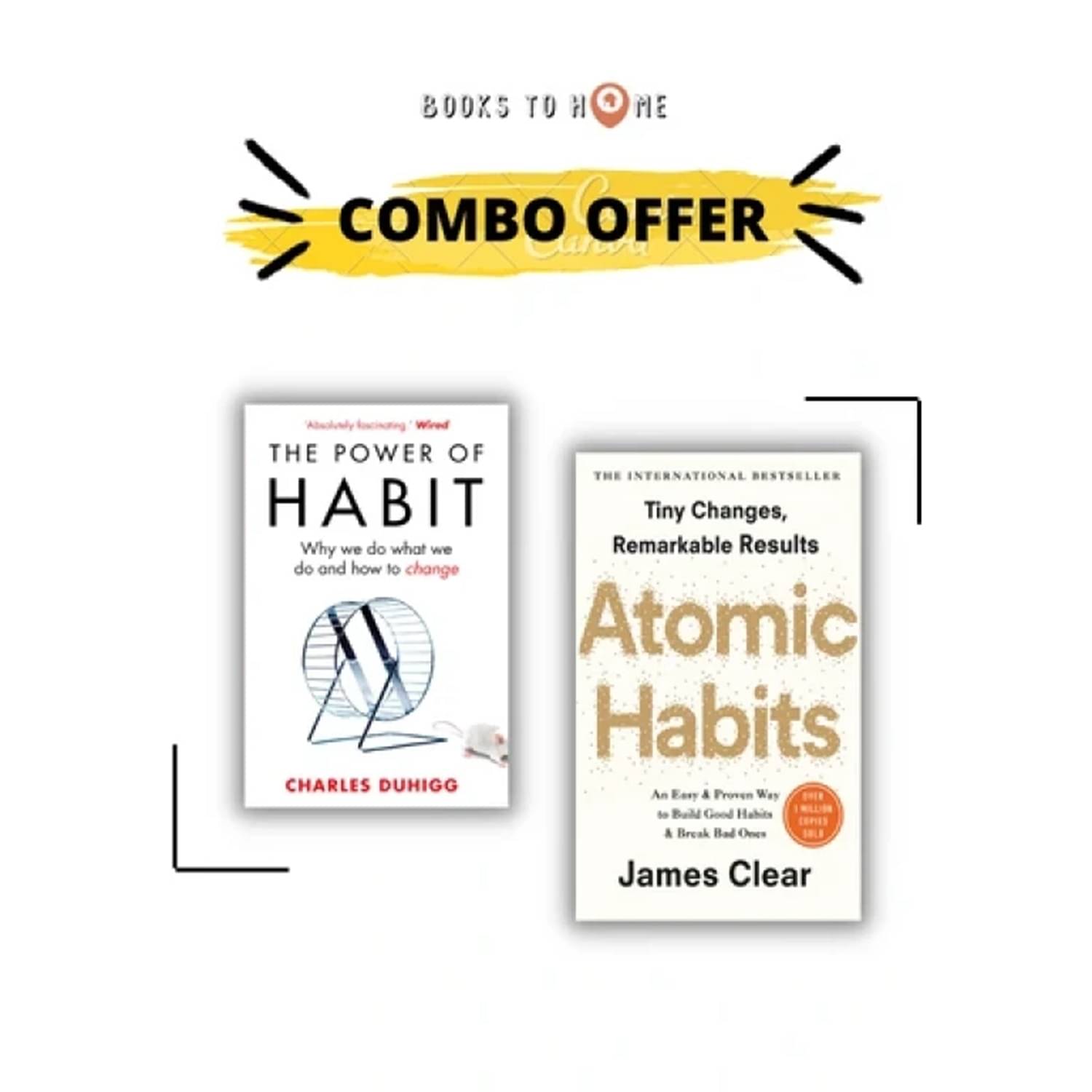     			(Combo of 2 book )Atomic Habits & The Power Of habit Combo paperback