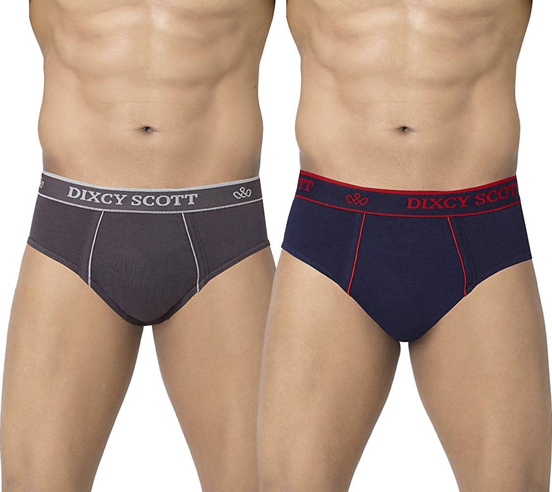 Dixcy Scott Pack of 2 Cotton Briefs For Men's ( Multicolor ) Dixcy Scott Pack of 2 Cotton Briefs For Men's ( Multicolor )