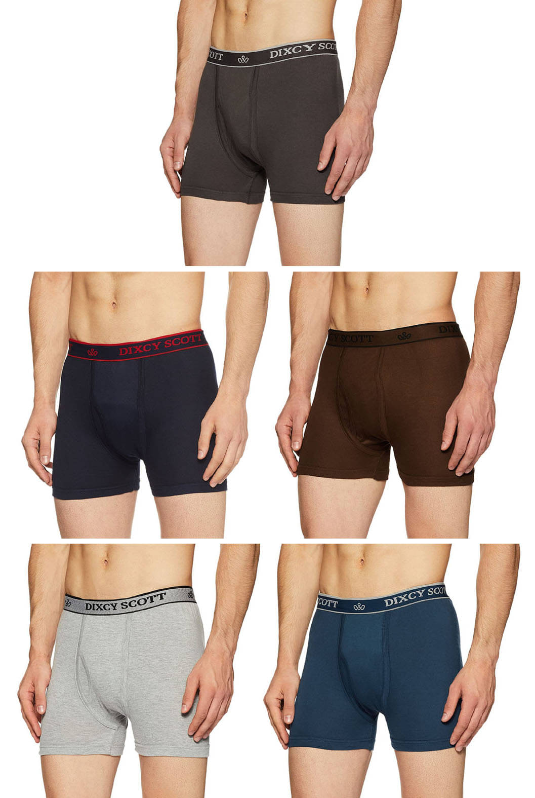 Dixcy Scott Pack of 5 Cotton Trunks For Men's ( Multicolor ) Dixcy Scott Pack of 5 Cotton Trunks For Men's ( Multicolor )