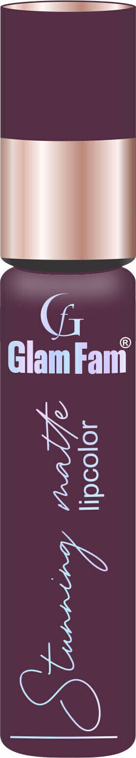     			GLAMFAM Blue Matte Smudge Free Liquid Lipstick ( Pack of 1 )