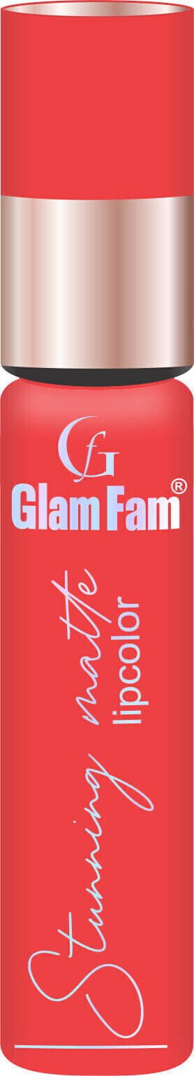     			GLAMFAM Red Matte Smudge Free Liquid Lipstick ( Pack of 1 )