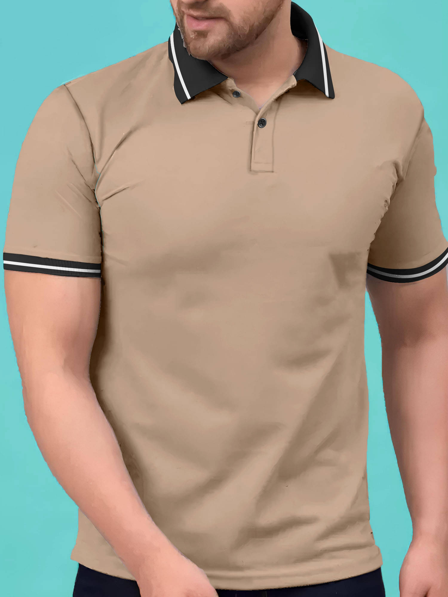 JUMP CUTS Men Cotton Blend Slim Fit Solid Polo T Shirt ( Multicolor ) JUMP CUTS Men Cotton Blend Slim Fit Solid Polo T Shirt ( Multicolor )