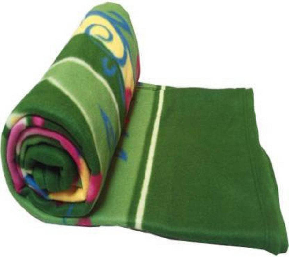 KHUSHRIT Fleece Solid Single Bed Blanket ( 210 cm x 140 cm ) - Green ( Pack of 1 ) KHUSHRIT Fleece Solid Single Bed Blanket ( 210 cm x 140 cm ) - Green ( Pack of 1 )