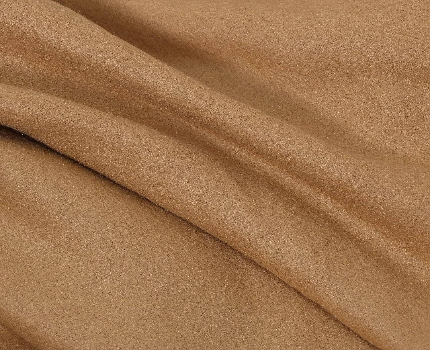 KHUSHRIT Fleece Solid Single Bed Blanket ( 222 cm x 222 cm ) - Beige ( Pack of 1 ) KHUSHRIT Fleece Solid Single Bed Blanket ( 222 cm x 222 cm ) - Beige ( Pack of 1 )