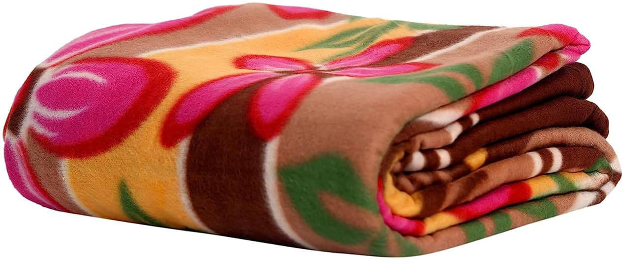     			KHUSHRIT Fleece Solid Single Bed Blanket ( 220 cm x 152 cm ) - Multi ( Pack of 1 )
