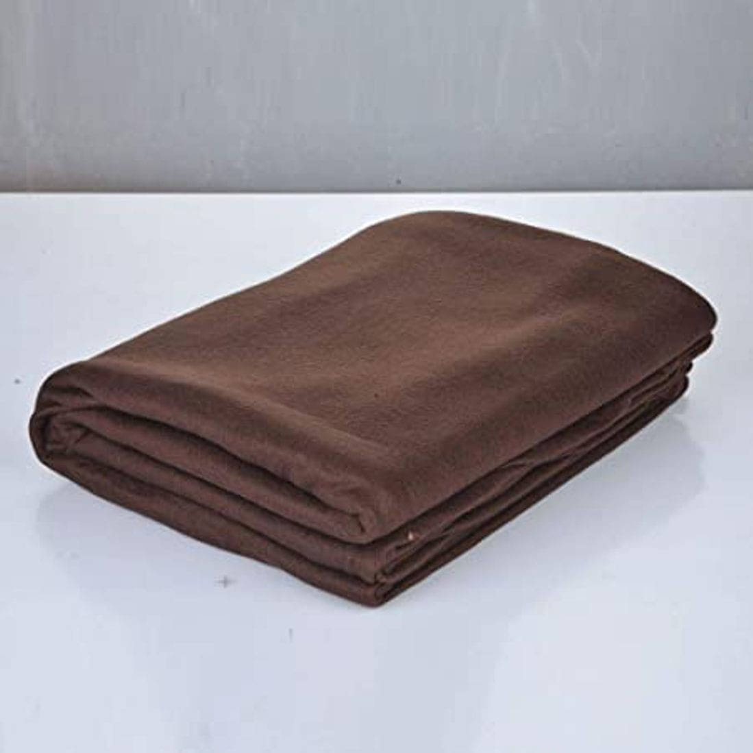 KHUSHRIT Fleece Solid Single Bed Blanket ( 210 cm x 140 cm ) - Brown ( Pack of 1 ) KHUSHRIT Fleece Solid Single Bed Blanket ( 210 cm x 140 cm ) - Brown ( Pack of 1 )