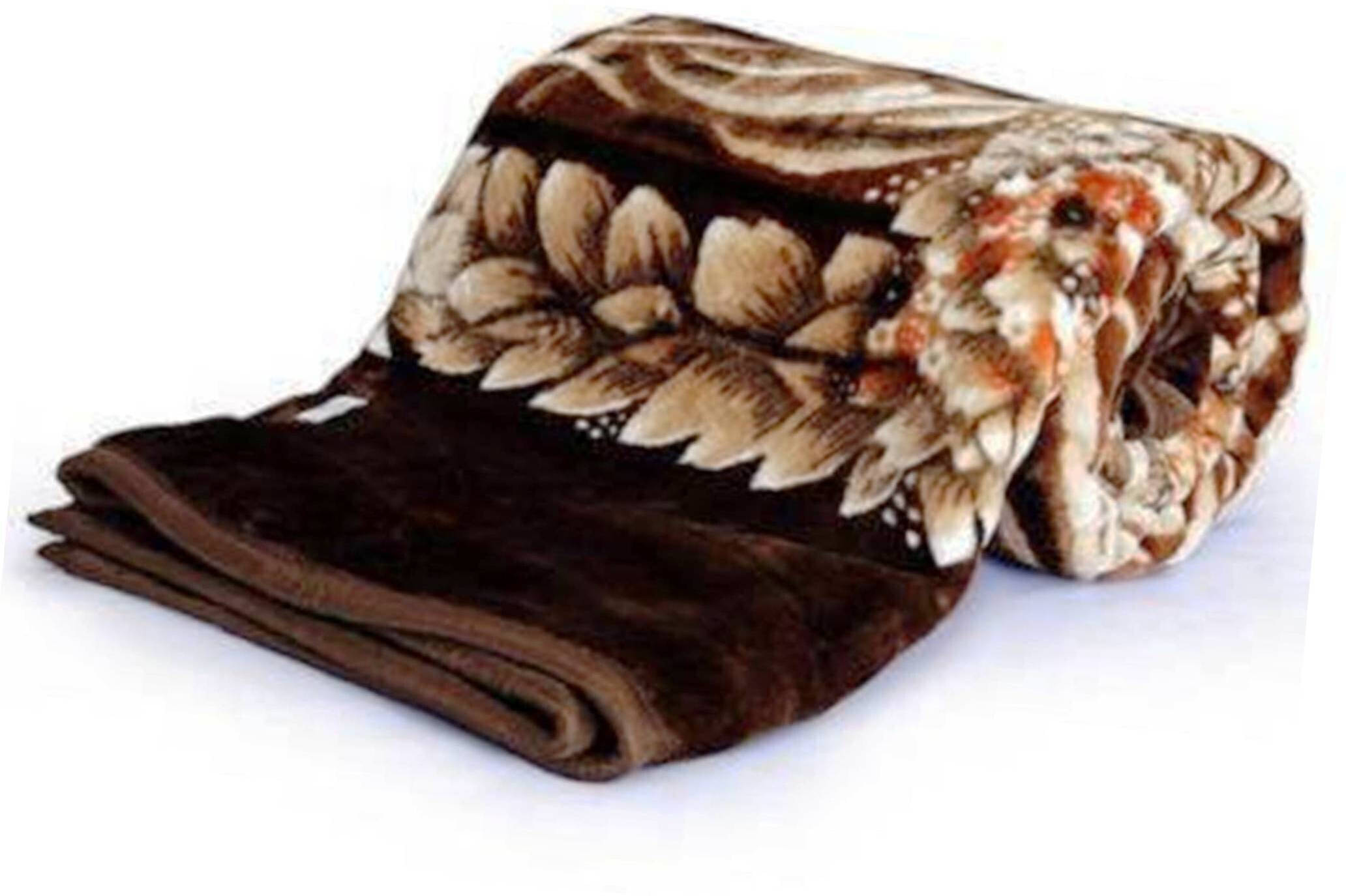     			KHUSHRIT Mink Solid Double Bed Blanket ( 240 cm x 220 cm ) - Multi ( Pack of 1 )