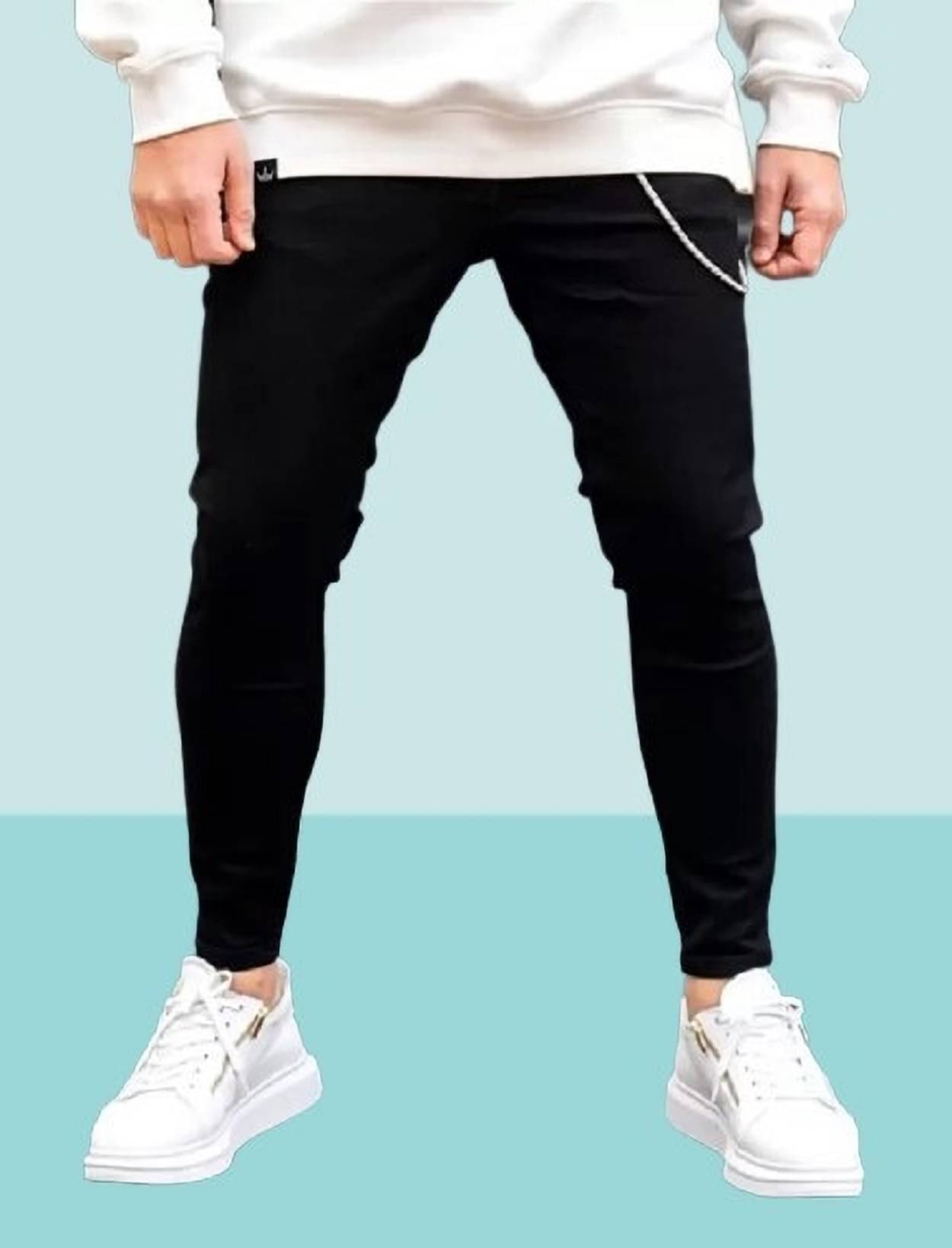 POKHINDA Skinny Fit Basic Men's Jeans - Black ( Pack of 1 )     			POKHINDA Skinny Fit Basic Men's Jeans - Black ( Pack of 1 )