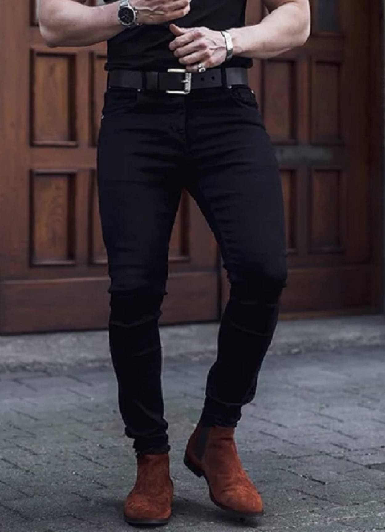 POKHINDA Slim Fit Basic Men's Jeans - Black ( Pack of 1 )     			POKHINDA Slim Fit Basic Men's Jeans - Black ( Pack of 1 )