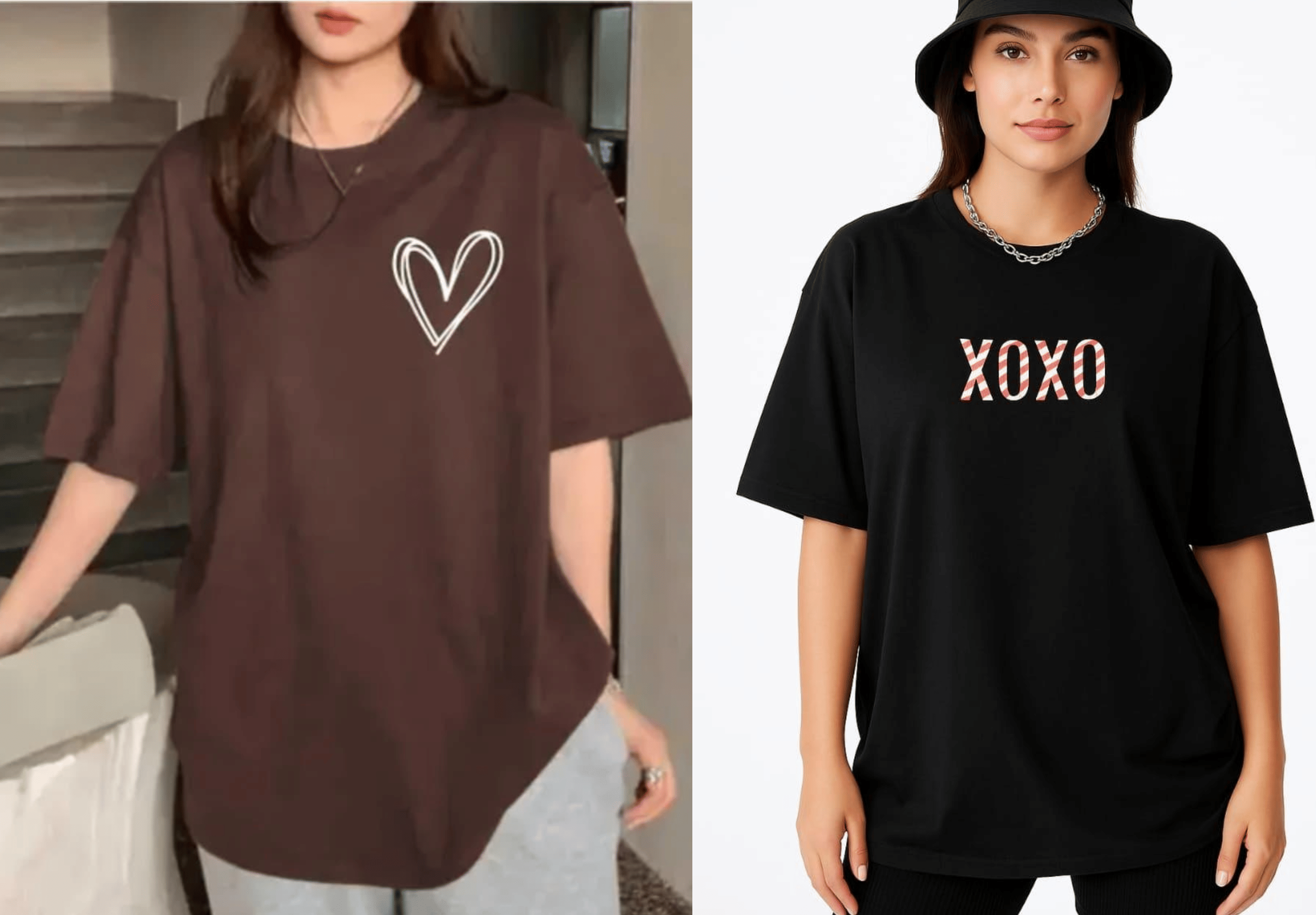 SF 33 Women Cotton Blend Printed Oversized Fit Round Neck T-Shirt ( Multicolor ) SF 33 Women Cotton Blend Printed Oversized Fit Round Neck T-Shirt ( Multicolor )