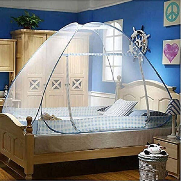     			SIFRA - Multi Polycotton Foldable Mosquito Net ( Pack of 1 )