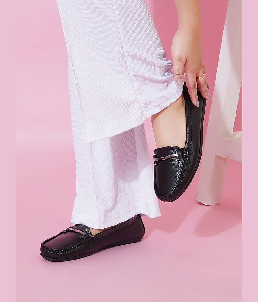 Shoetopia Black Women's Loafers - Casual Shoes | Buy online on ZillyBuy