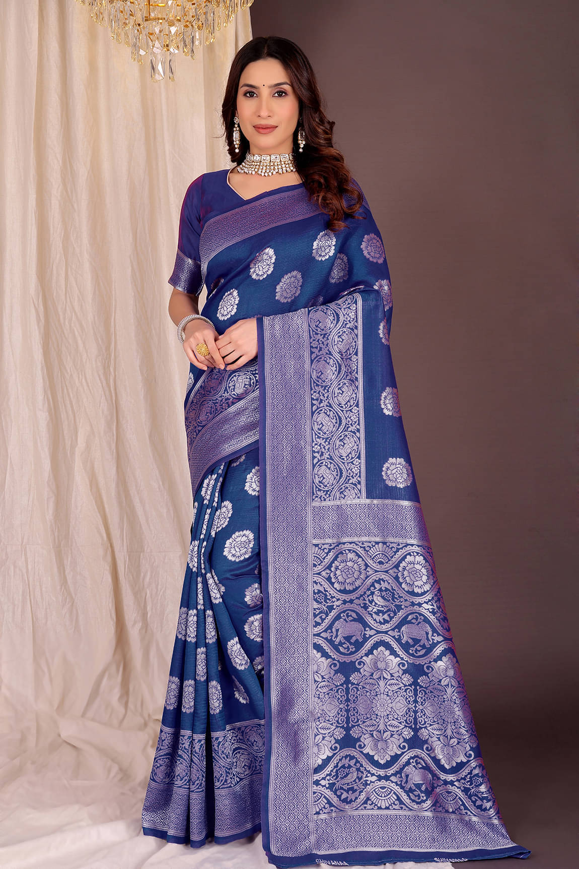 Suali Art Silk Woven Regular Saree With Unstitched Blouse Piece ( Multicolor 15 ) Suali Art Silk Woven Regular Saree With Unstitched Blouse Piece ( Multicolor 15 )
