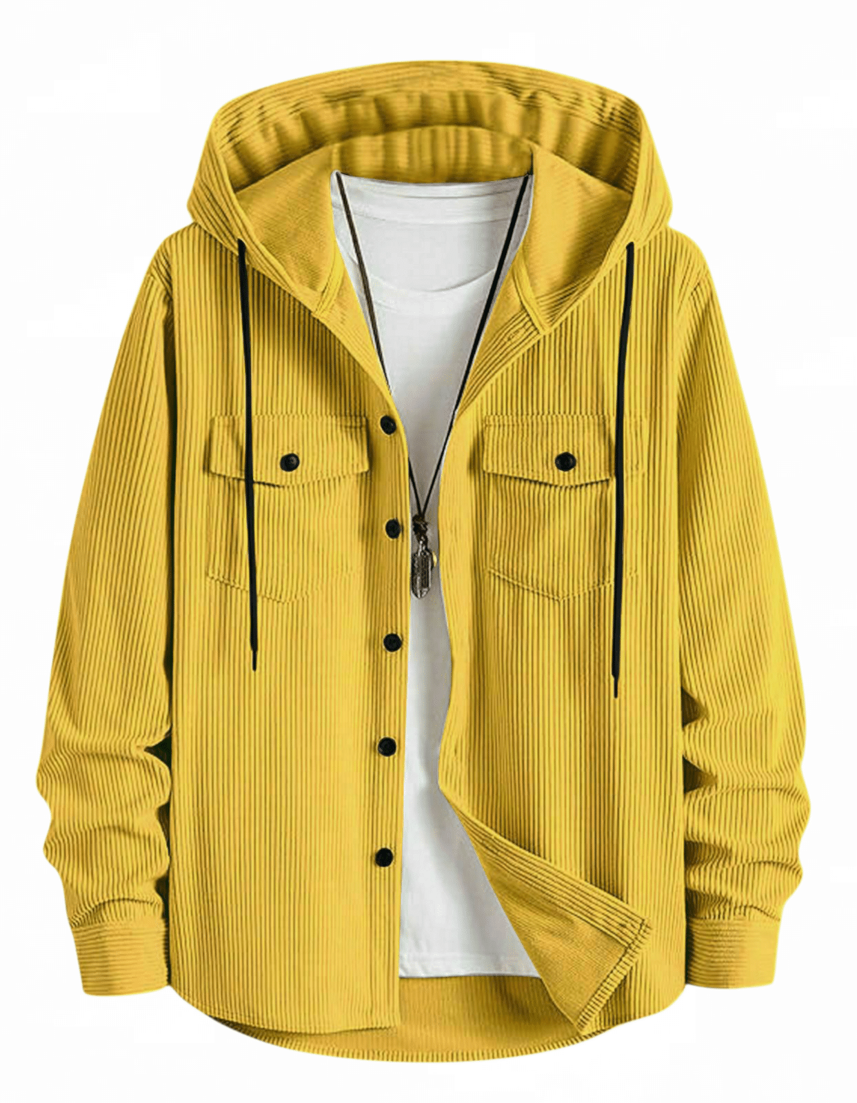     			TB COLLECTION Cotton Blend Regular Fit Solids Full Sleeves Men's Casual Shirt - Yellow ( Pack of 1 )