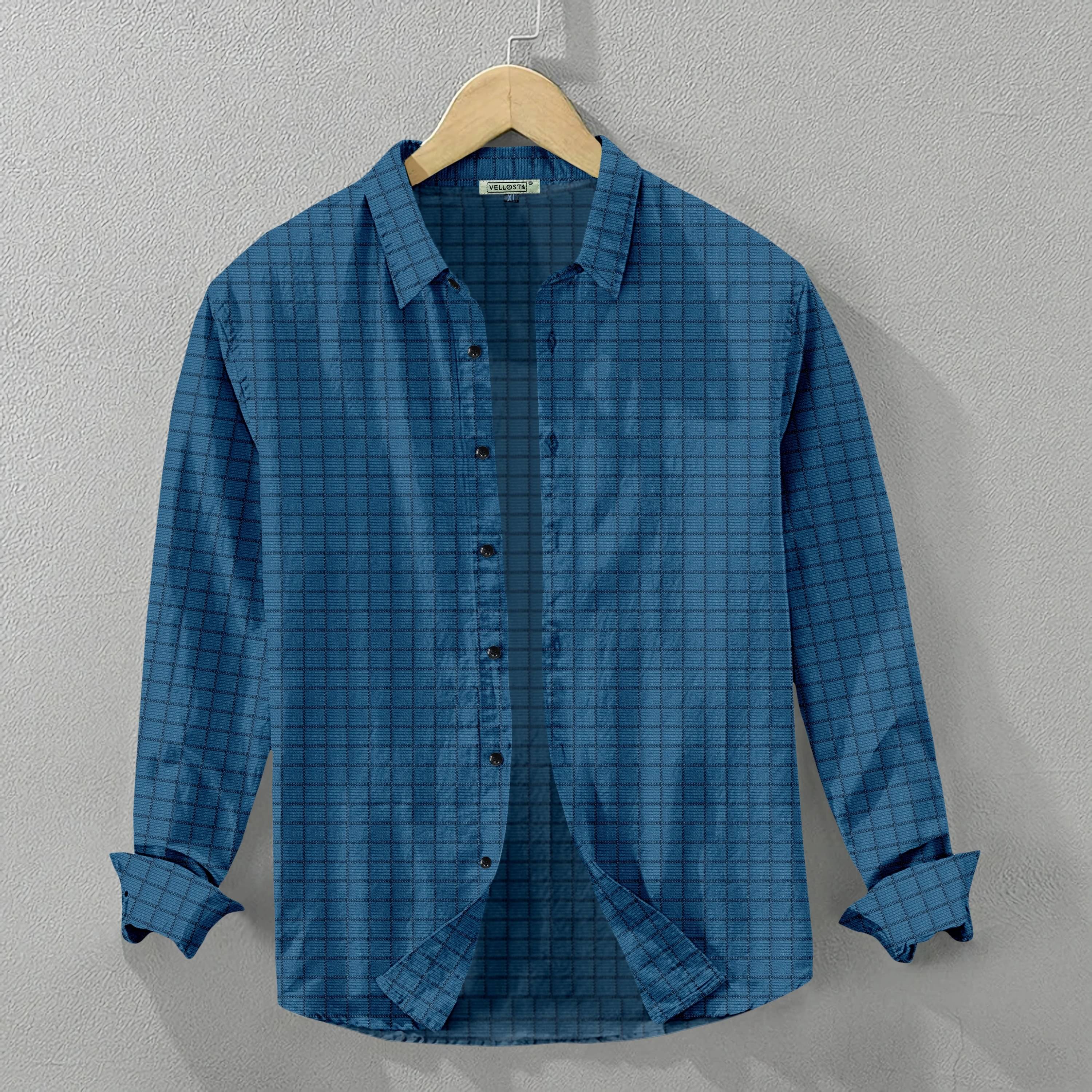     			UPQUEDS Poly Cotton Regular Fit Self Design Full Sleeves Men's Casual Shirt - Green ( Pack of 1 )