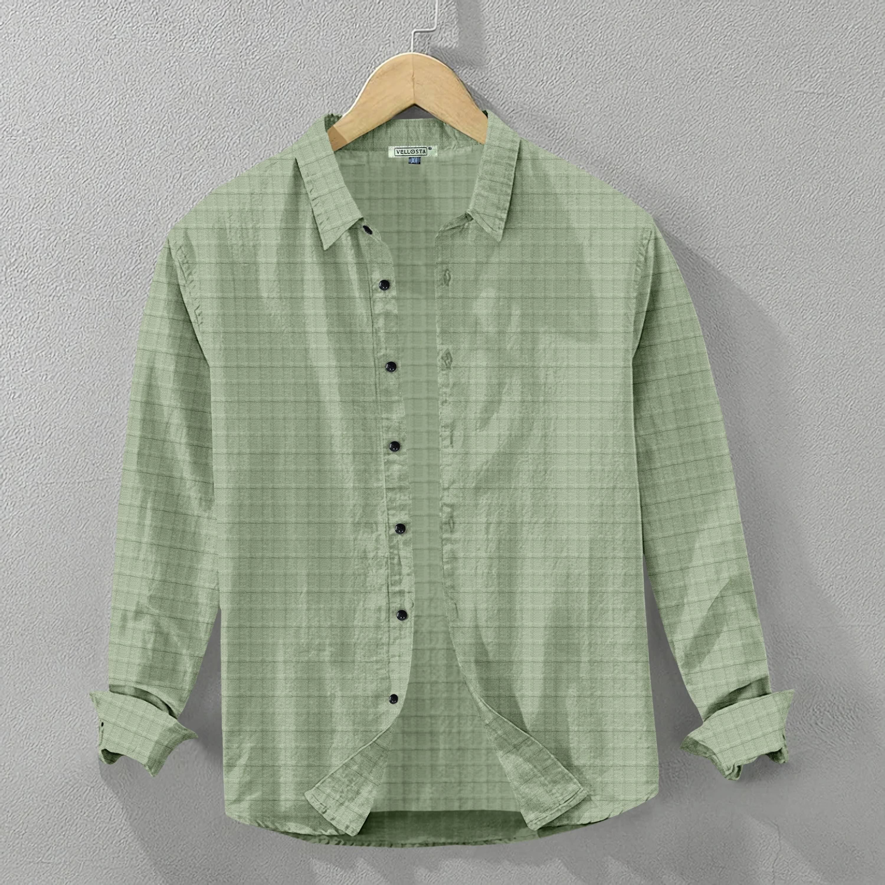 UPQUEDS Poly Cotton Regular Fit Checks Full Sleeves Men's Casual Shirt - Light Green ( Pack of 1 ) UPQUEDS Poly Cotton Regular Fit Checks Full Sleeves Men's Casual Shirt - Light Green ( Pack of 1 )