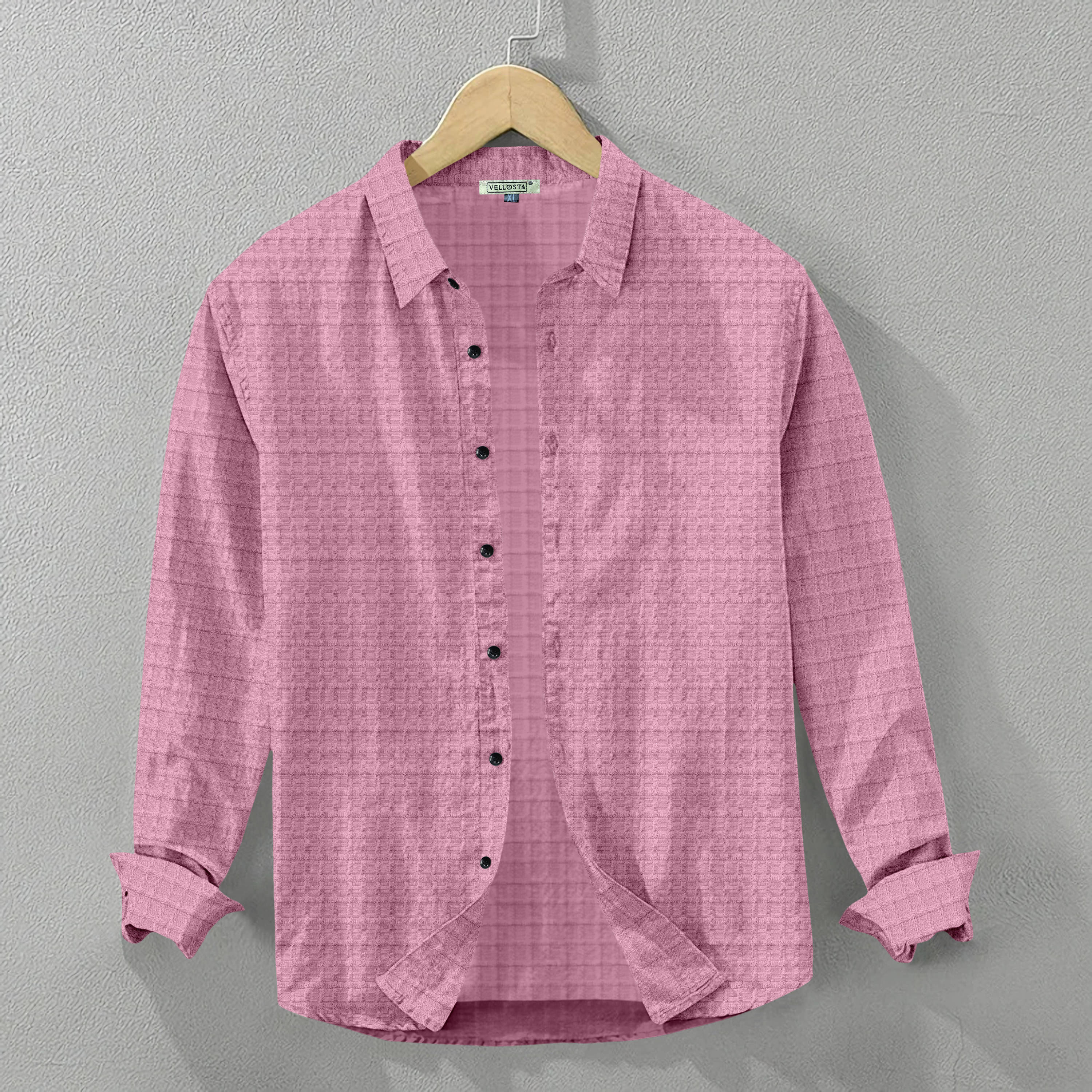 UPQUEDS Poly Cotton Regular Fit Checks Full Sleeves Men's Casual Shirt - Pink ( Pack of 1 ) UPQUEDS Poly Cotton Regular Fit Checks Full Sleeves Men's Casual Shirt - Pink ( Pack of 1 )