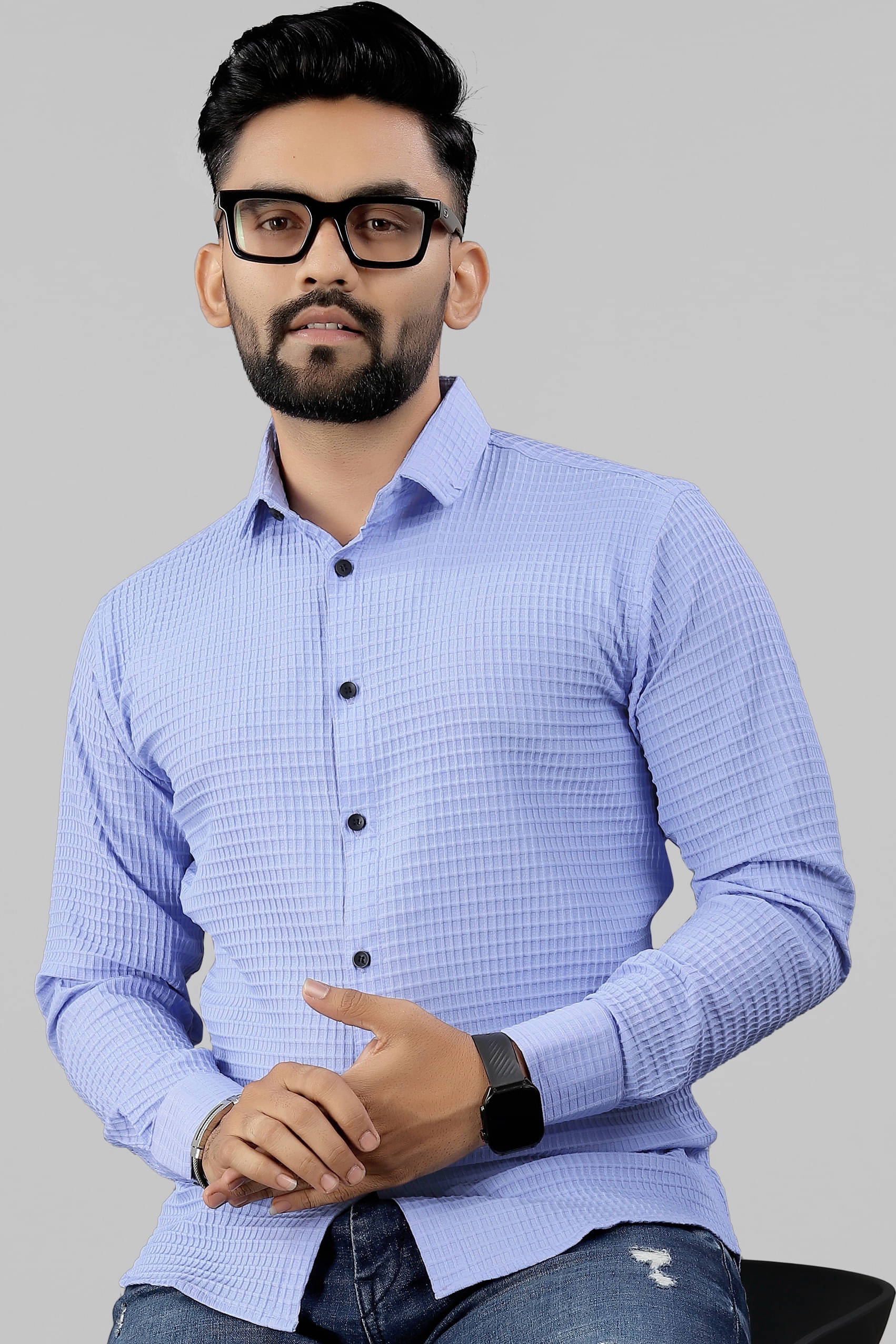 UPQUEDS Polyester Regular Fit Self Design Full Sleeves Men's Casual Shirt - Purple ( Pack of 1 ) UPQUEDS Polyester Regular Fit Self Design Full Sleeves Men's Casual Shirt - Purple ( Pack of 1 )