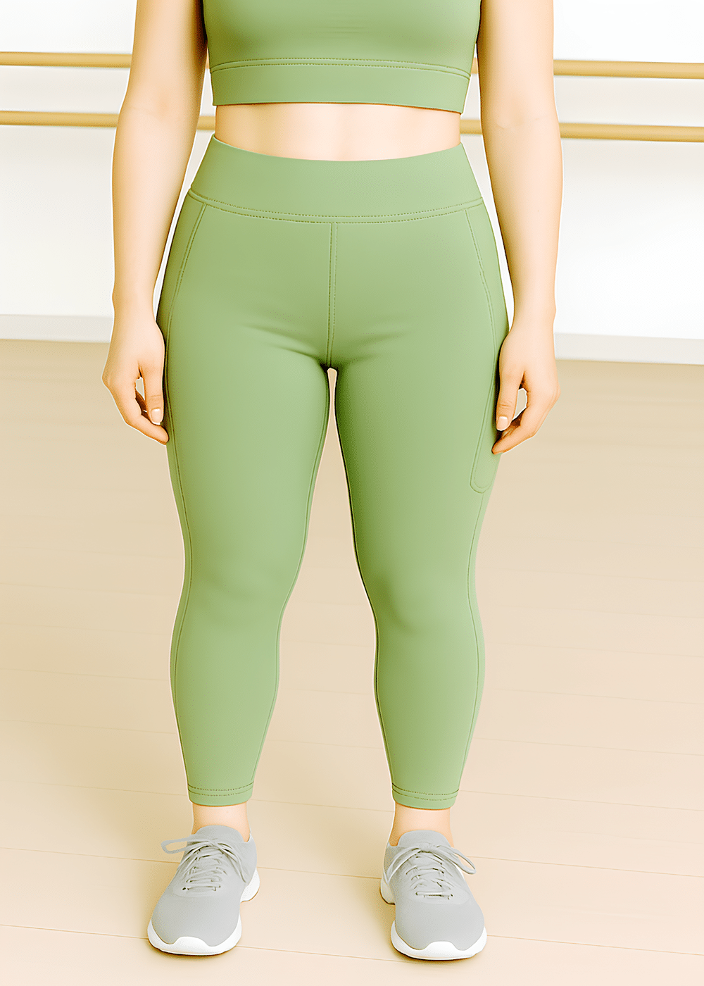    			WUGO Women Polyester Sports Tights