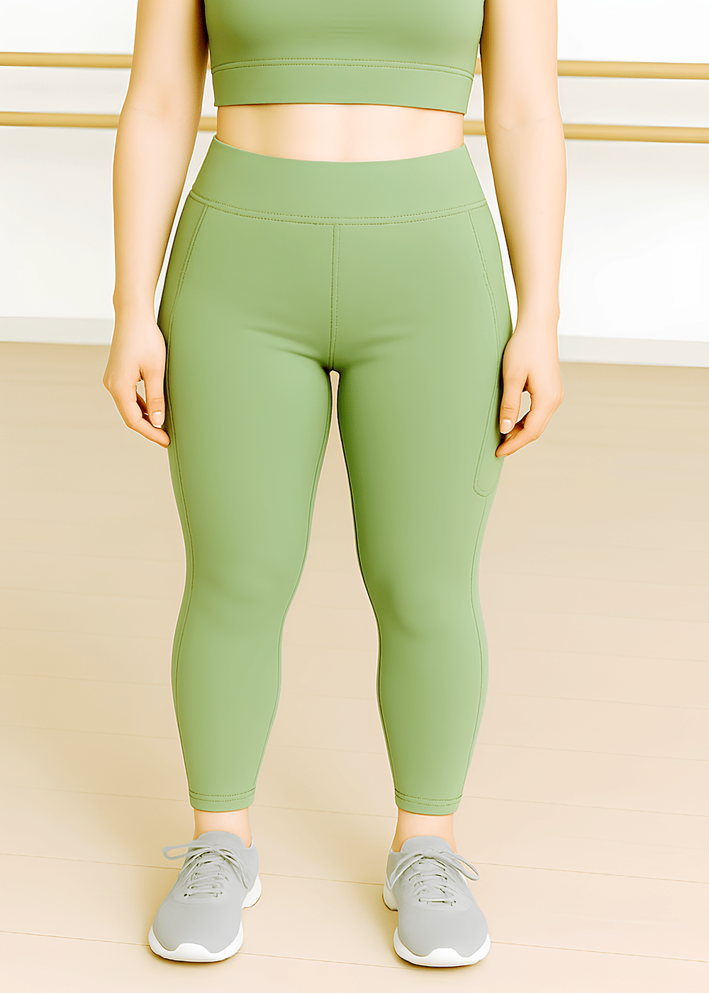     			WUGO Women Polyester Sports Tights