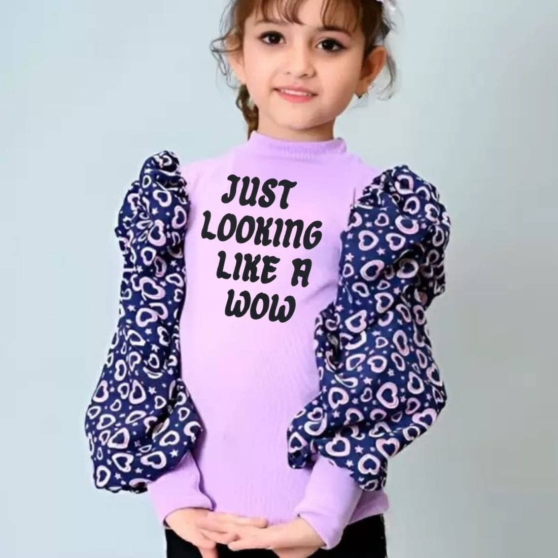    			Wahoo Pack of 1 Girls Cotton Blend Top ( Purple )
