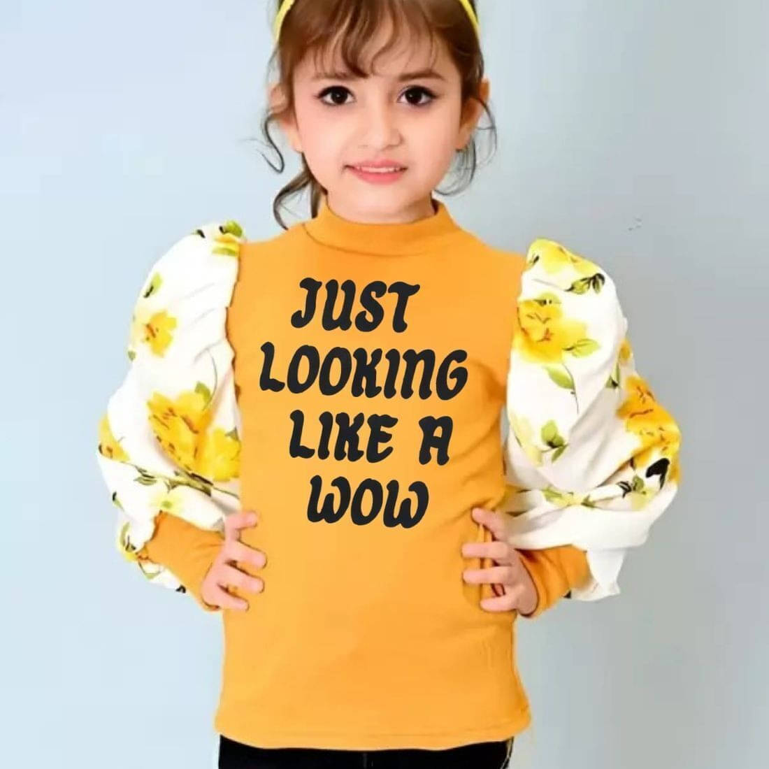     			Wahoo Pack of 1 Girls Cotton Blend Top ( Multicolor )
