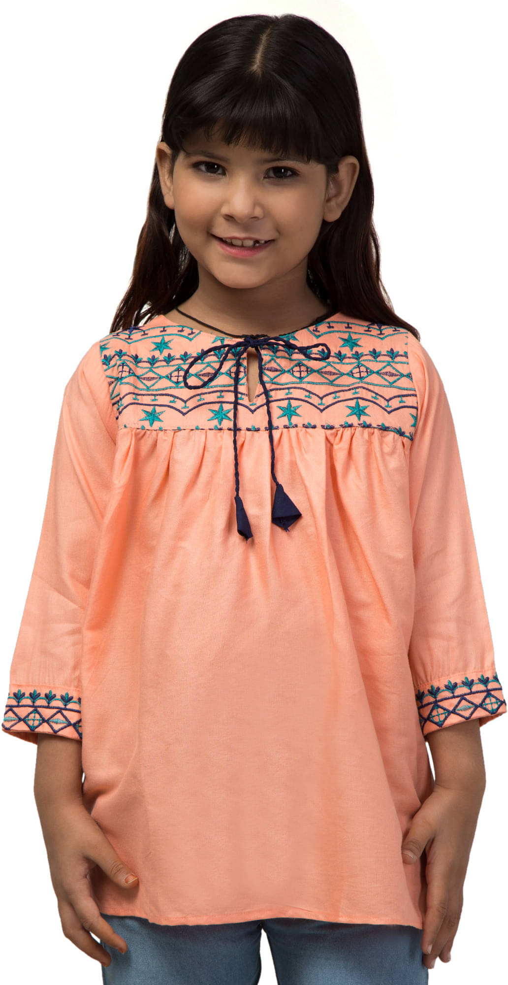     			Wahoo Pack of 1 Girls Rayon Top ( Pink )