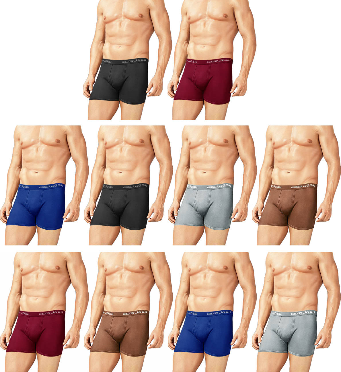 dixcy josh Pack of 10 Cotton Trunks For Men's ( Multicolor ) dixcy josh Pack of 10 Cotton Trunks For Men's ( Multicolor )