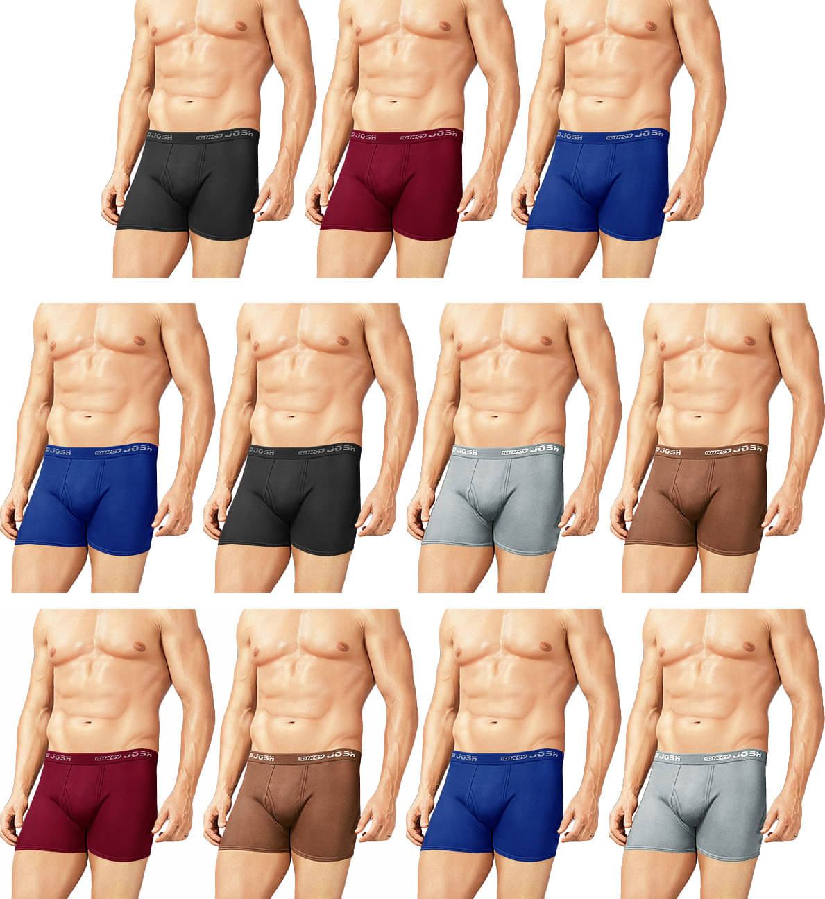 dixcy josh Pack of 11 Cotton Trunks For Men's ( Multicolor ) dixcy josh Pack of 11 Cotton Trunks For Men's ( Multicolor )