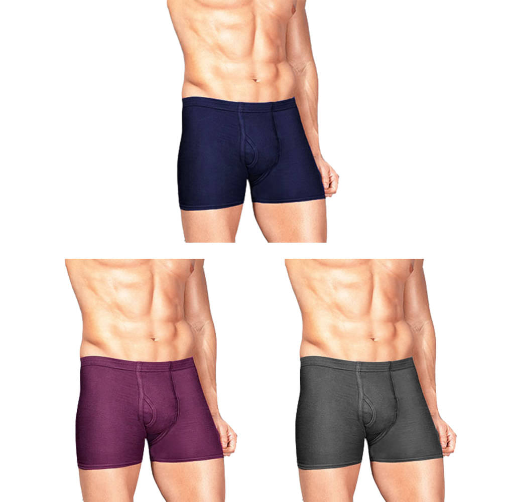     			dixcy josh Pack of 3 Cotton Trunks For Men's ( Multicolor )