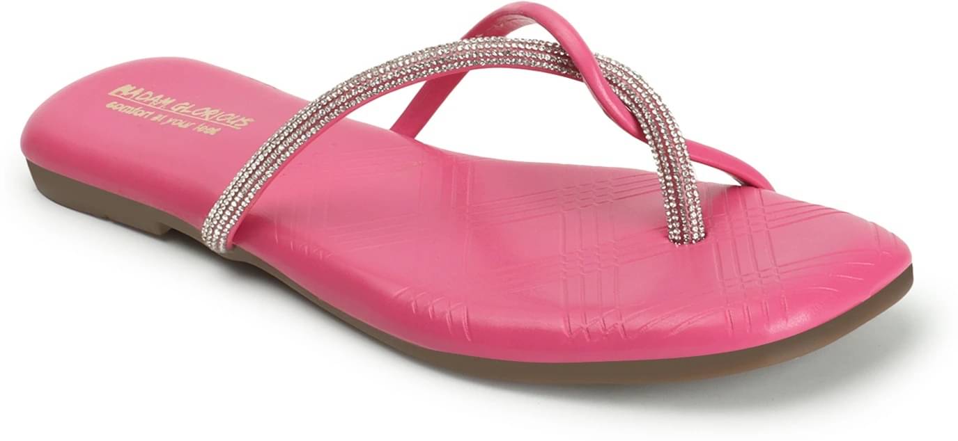 madam glorious Pink Women's Flats madam glorious Pink Women's Flats