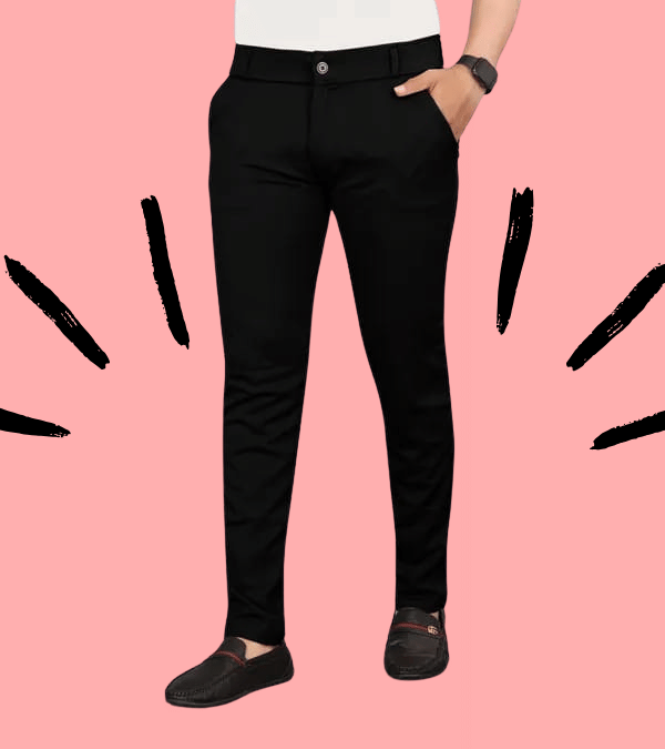     			micotti Slim Flat Men's Chinos - Black ( Pack of 1 )