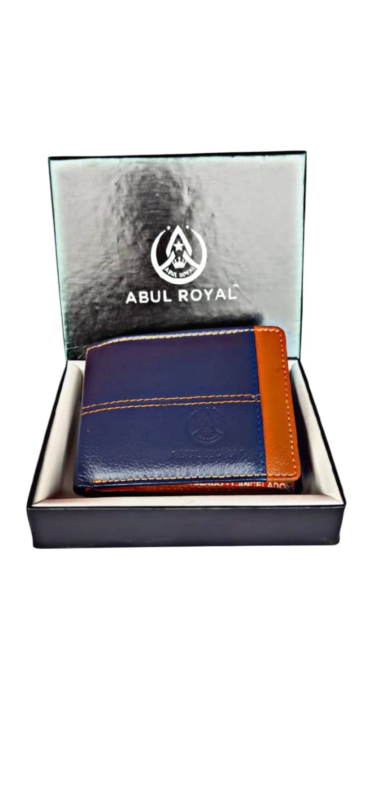     			ABUL ROYAL Leather Printed Men's Two Fold Wallet With 10 Slots For Card ( Blue , Pack of 1 )