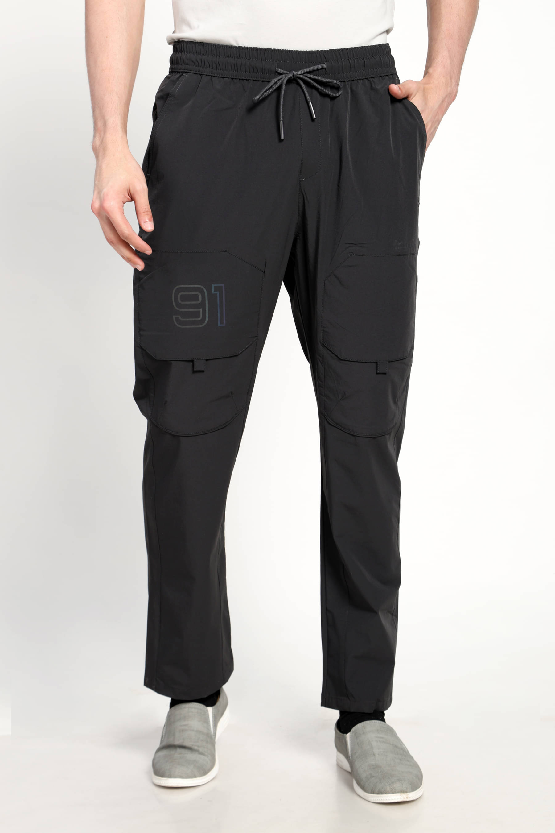     			AURAMIND Medium Grey Nylon Men's Trackpants ( Pack of 1 )