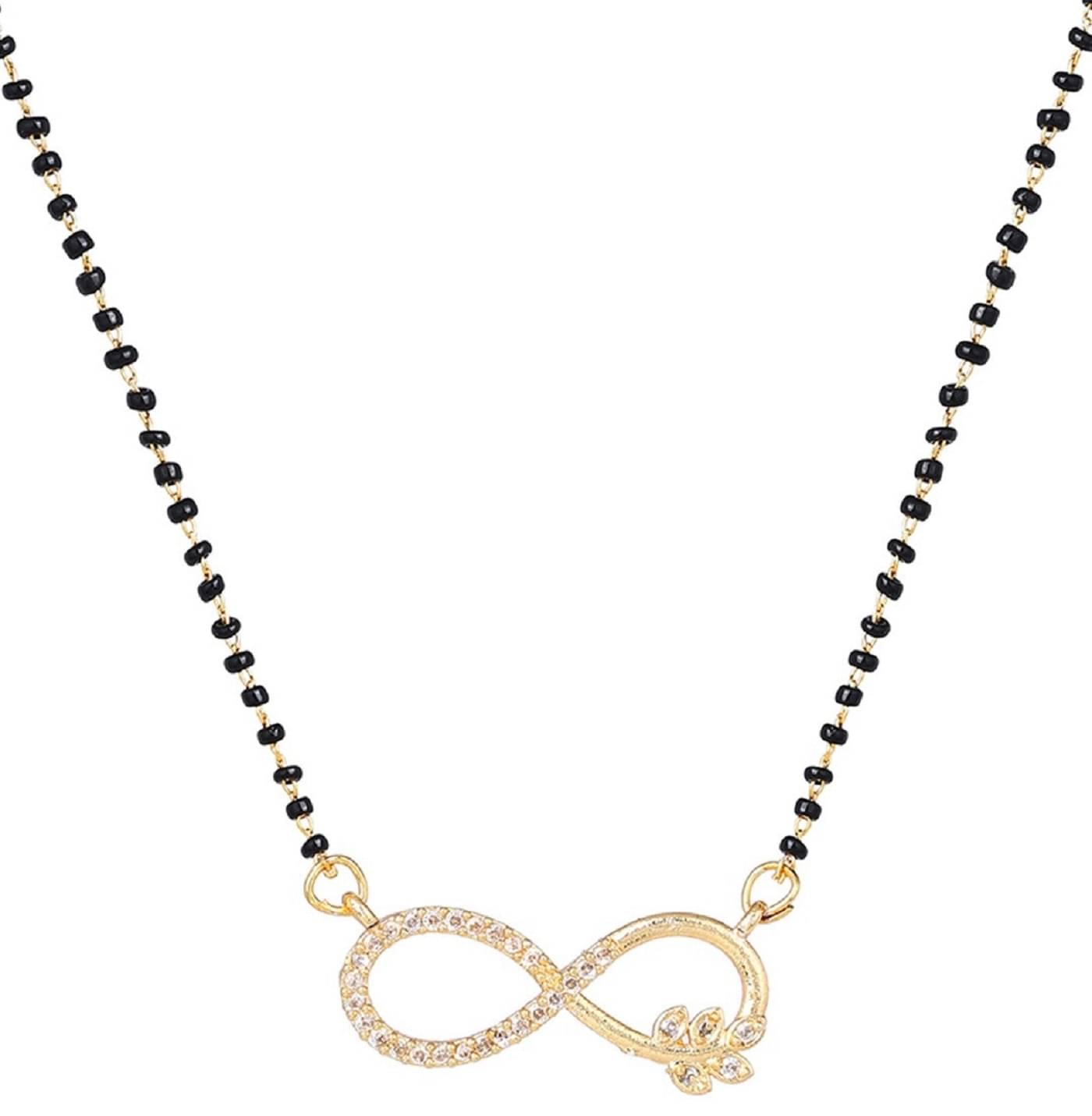     			Charms Silver Mangalsutra Set ( Pack of 1 )