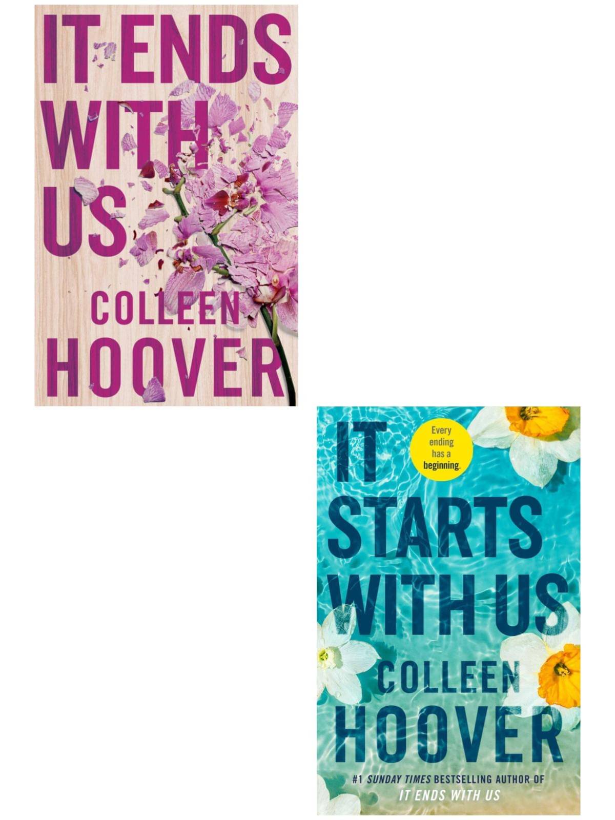    			Cooleen's Combo: IT STARTS WITH US + IT ENDS WITH US  (Paperback, Colleen Hoover)