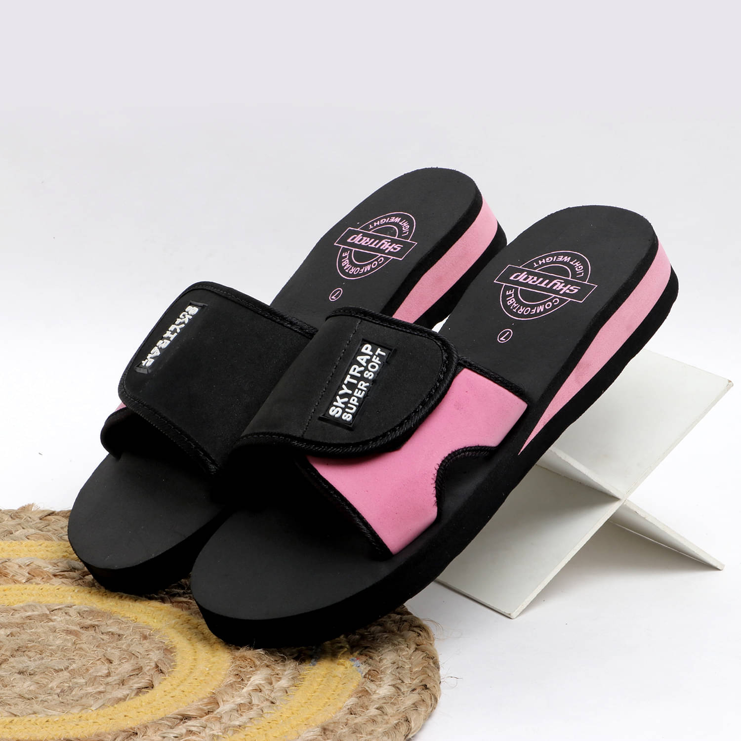     			Feens Pink Women's Slide Flip Flop