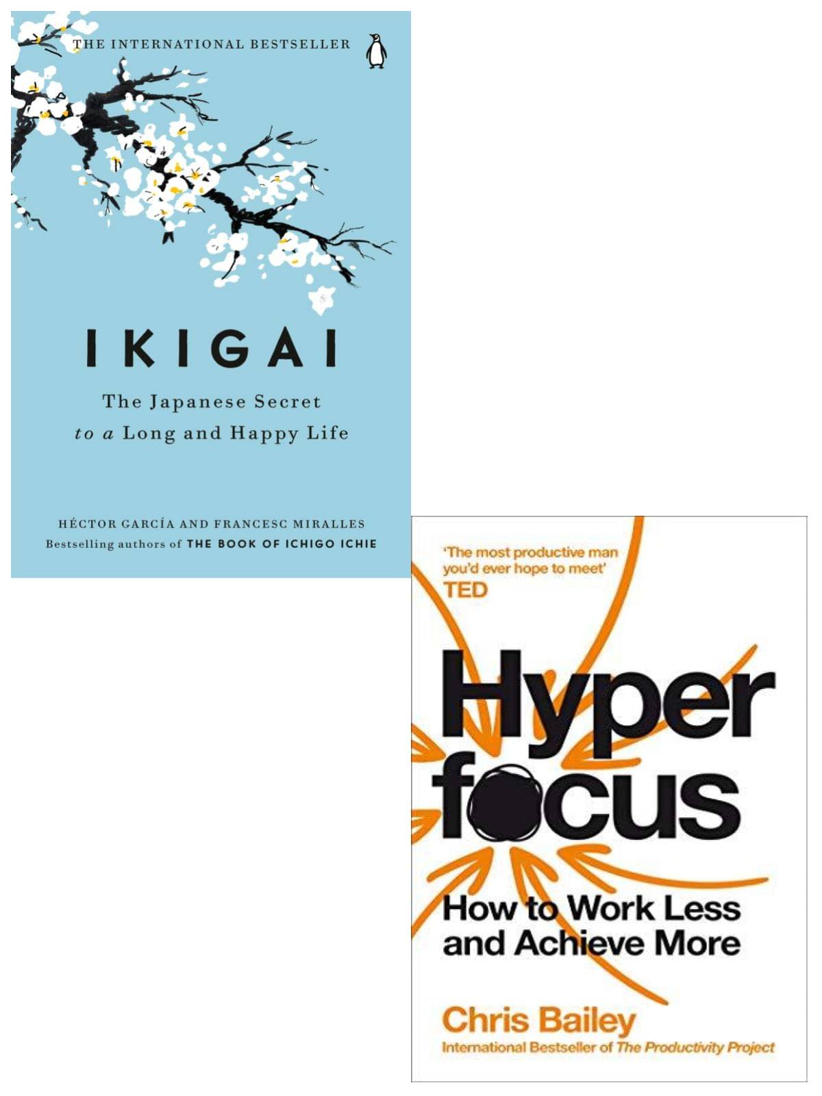     			Ikigai + Hyper Focus (Paperback, HECTOR GARCIA, FRANCESC MIRALLES + Chris Bailey)